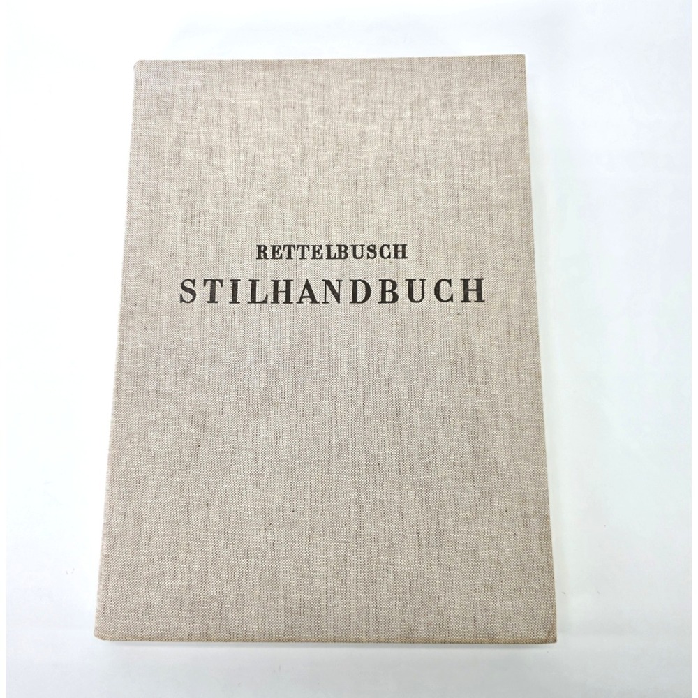 1979 Ernst Rettelbusch Stilhandbuch German Hardcover Art Book‎ Julius Hoffmann